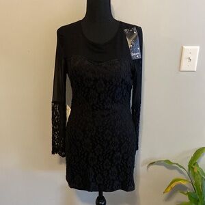 Sakura Black Lace Dress